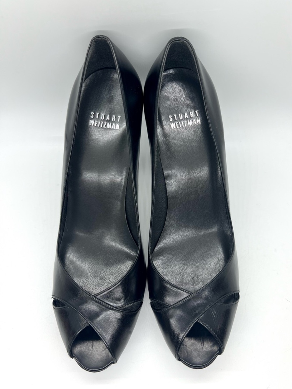 Stuart Weitzman Peep Toe Platform Heels - Picture 4 of 15